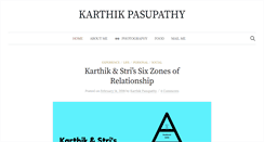 Desktop Screenshot of karthikpasupathy.com